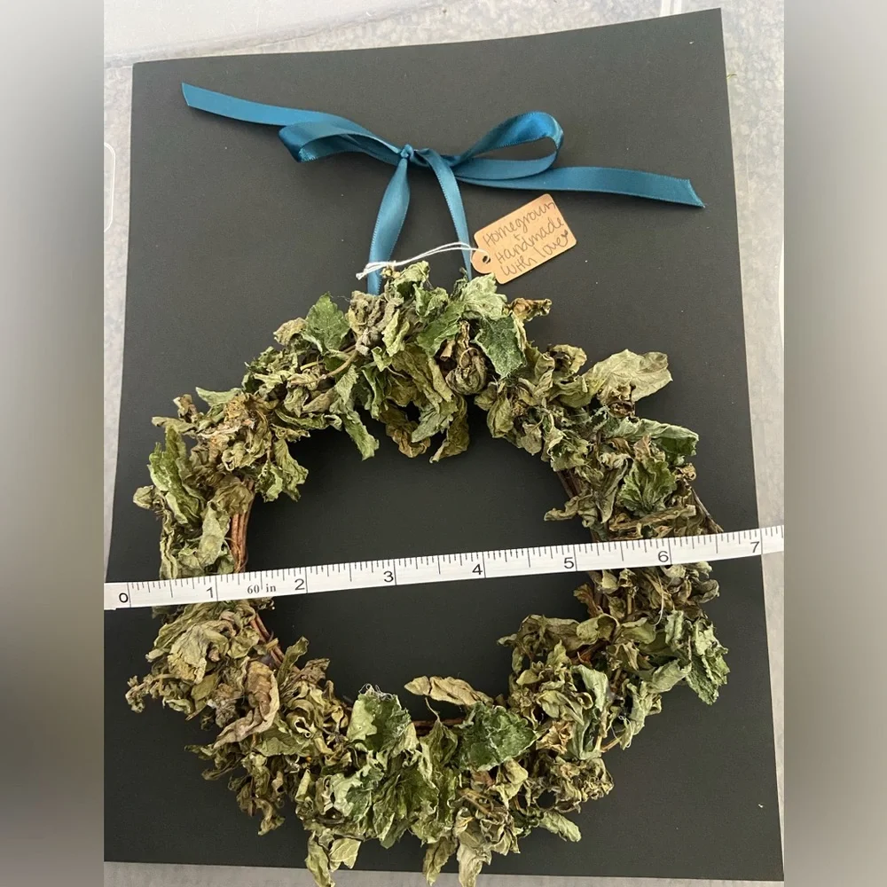 Handmade Dried Basil Wreath